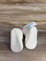 NEW Just One You Knit Booties White sz 0/1c