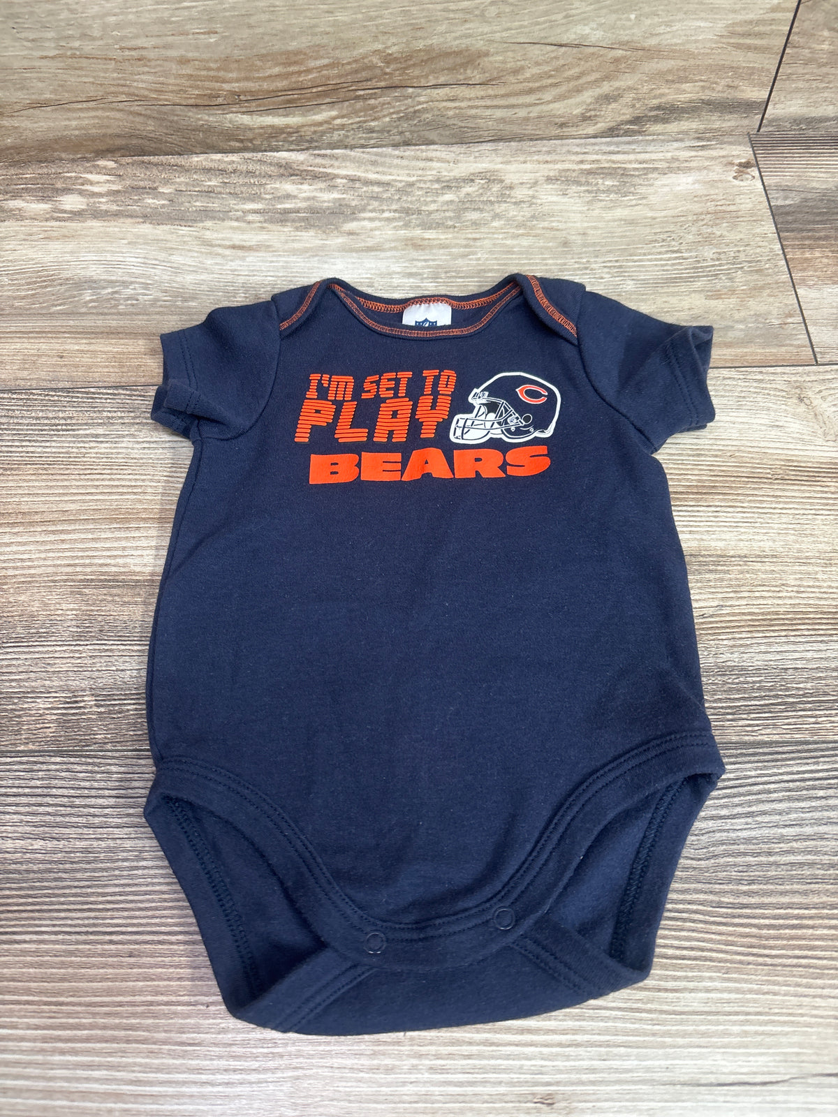 NFL Team Apparel I'm Set To Play Bears Bodysuit Navy sz 0/3m