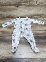 Old Navy Elephant Print Sleeper Cream sz 6-9m