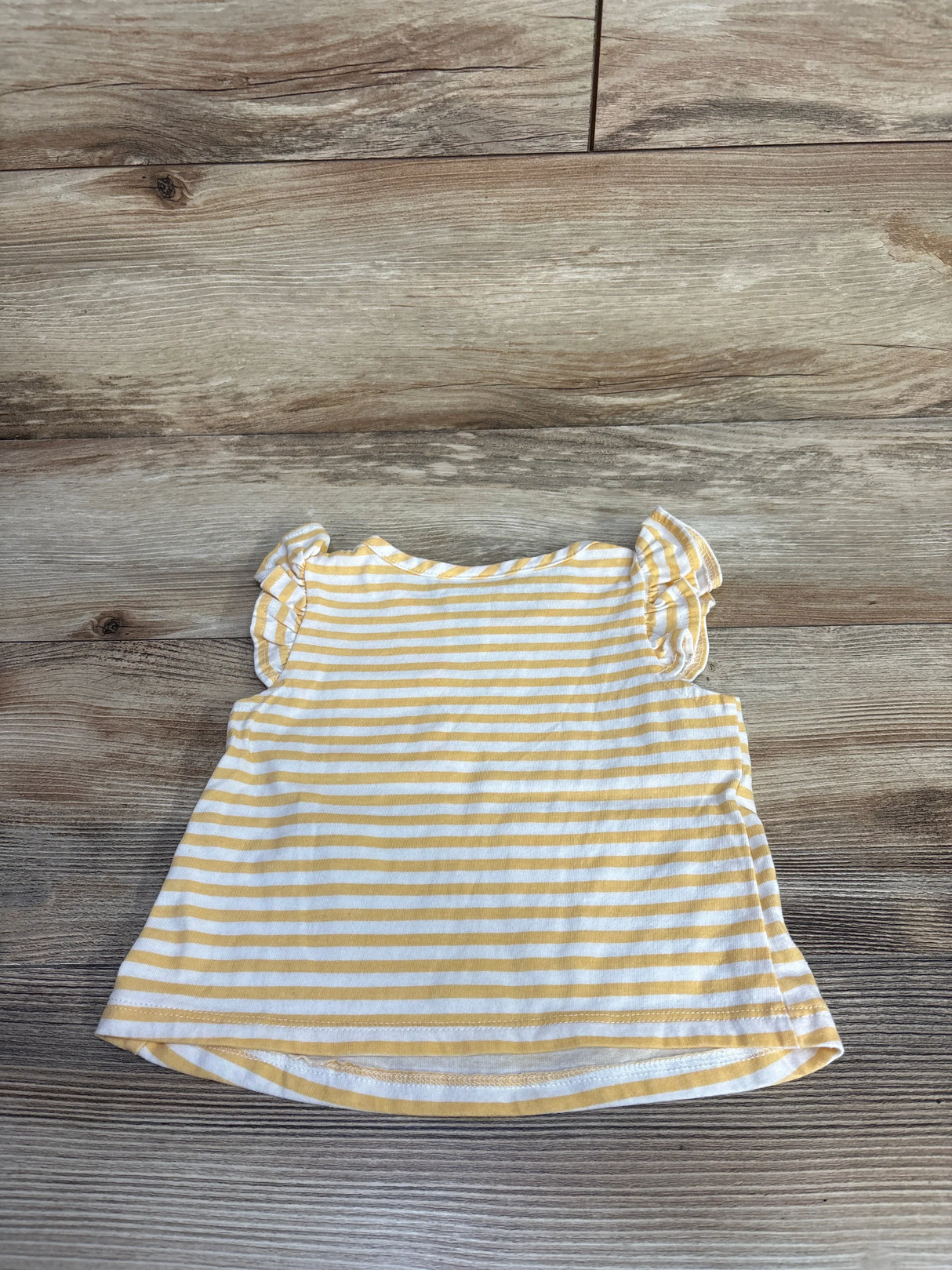 Little Lass Striped Floral Shirt Yellow sz 2T
