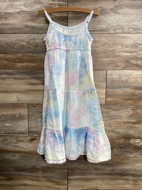 Cat & Jack White Tie-Dye Cami Maxi Dress sz 4-5T - Me 'n Mommy To Be