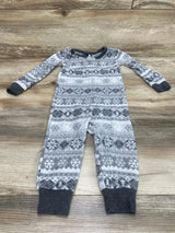 Eddie Bauer Fair Isle Sleeper Grey sz 12m