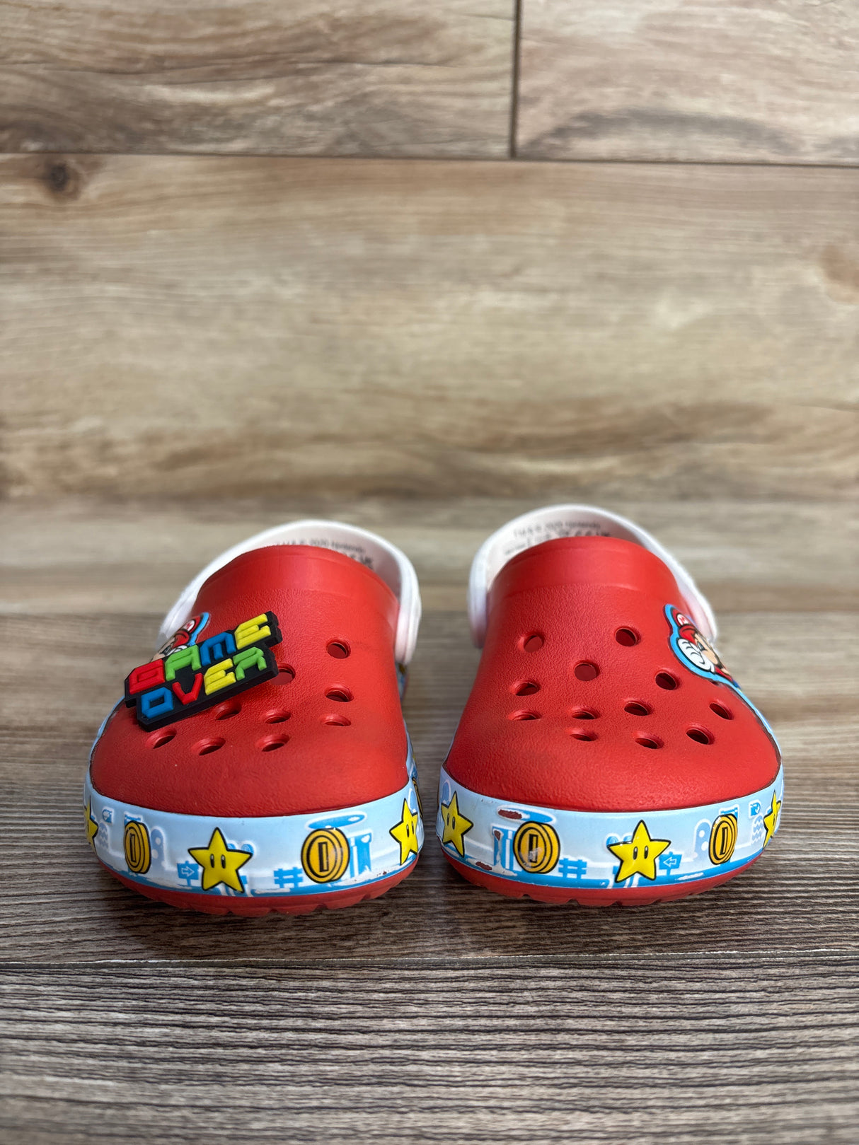 Crocs Fun Lab Super Mario Lights Clogs, Red sz 7c