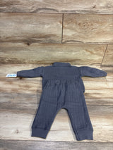 NEW Child Of Mine 2pc Half Zip Jacket & Pants Set Grey sz 3-6m