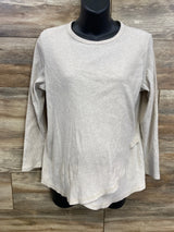 Old Navy Cross-Front Nursing Rib Knit Top Oatmeal sz Large