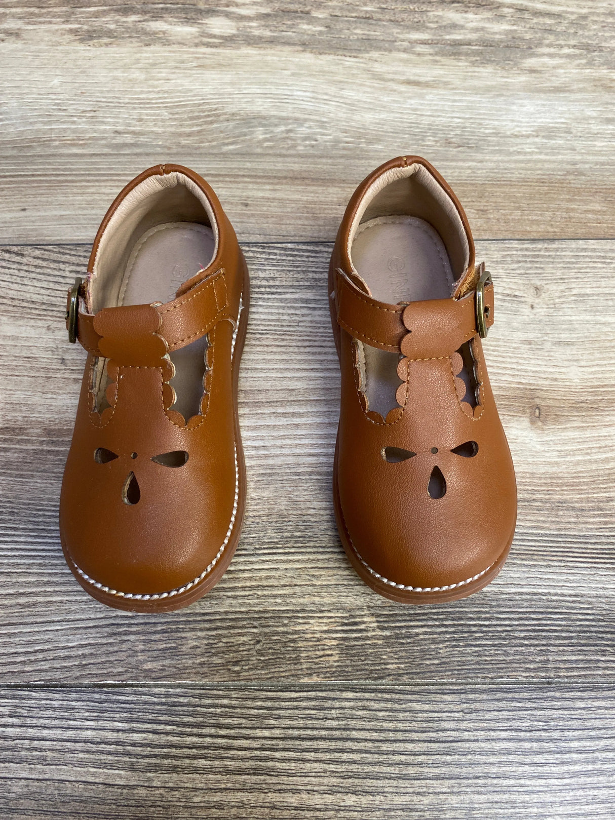 GINFIVE Mary Jane Dress Shoes Brown sz 8 - Me n Mommy To Be