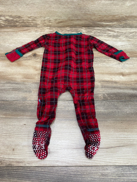 KicKee Pants Anniversary Plaid Footie Red sz 3-6m - Me n Mommy To Be