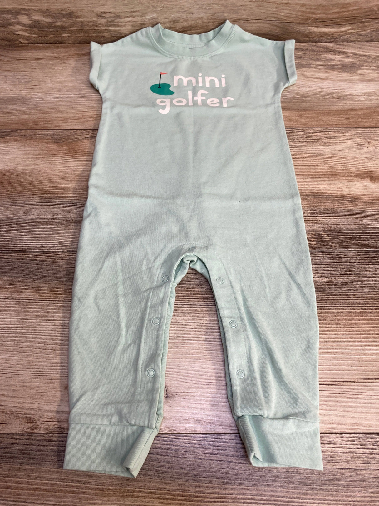 Cat & Jack Mini Golfer Romper Green sz 6-9m