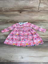 Baby Boden Peter Pan Collar Bunny Dress Pink sz 9-12m