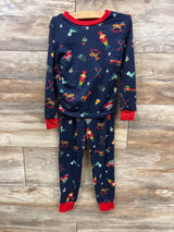 Member's Mark 2pc Christmas Pajama Set Navy sz 4T