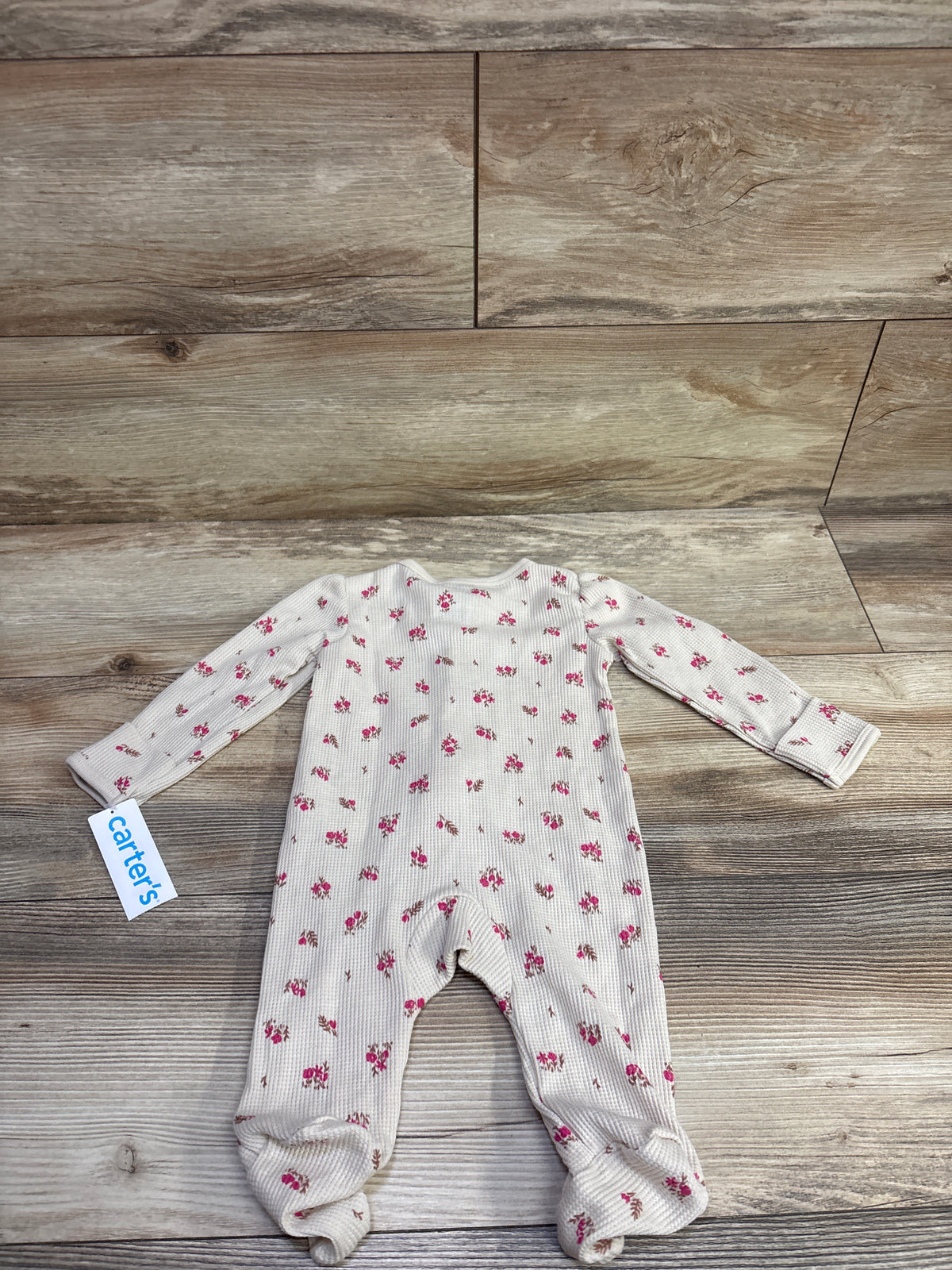 NEW Carter's Waffle Knit Sleeper Beige sz 3m
