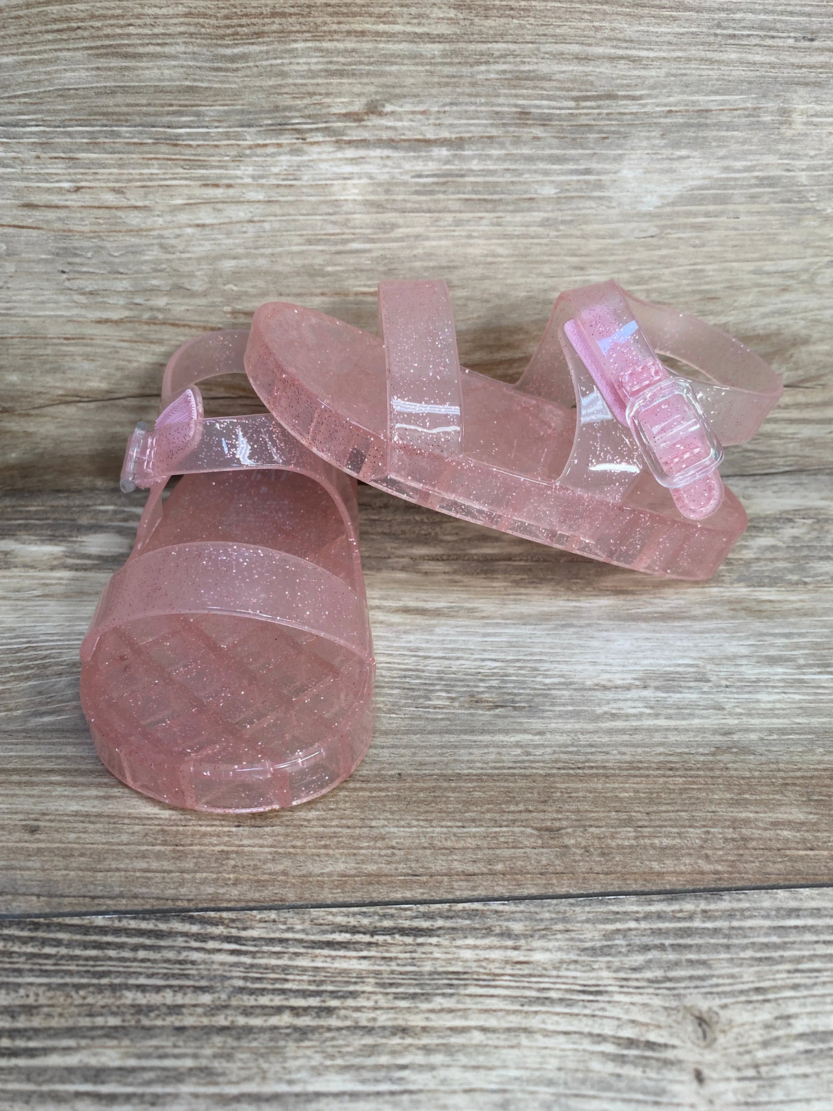 Gap Kids Glitter Jelly Sandals Pink sz 8c