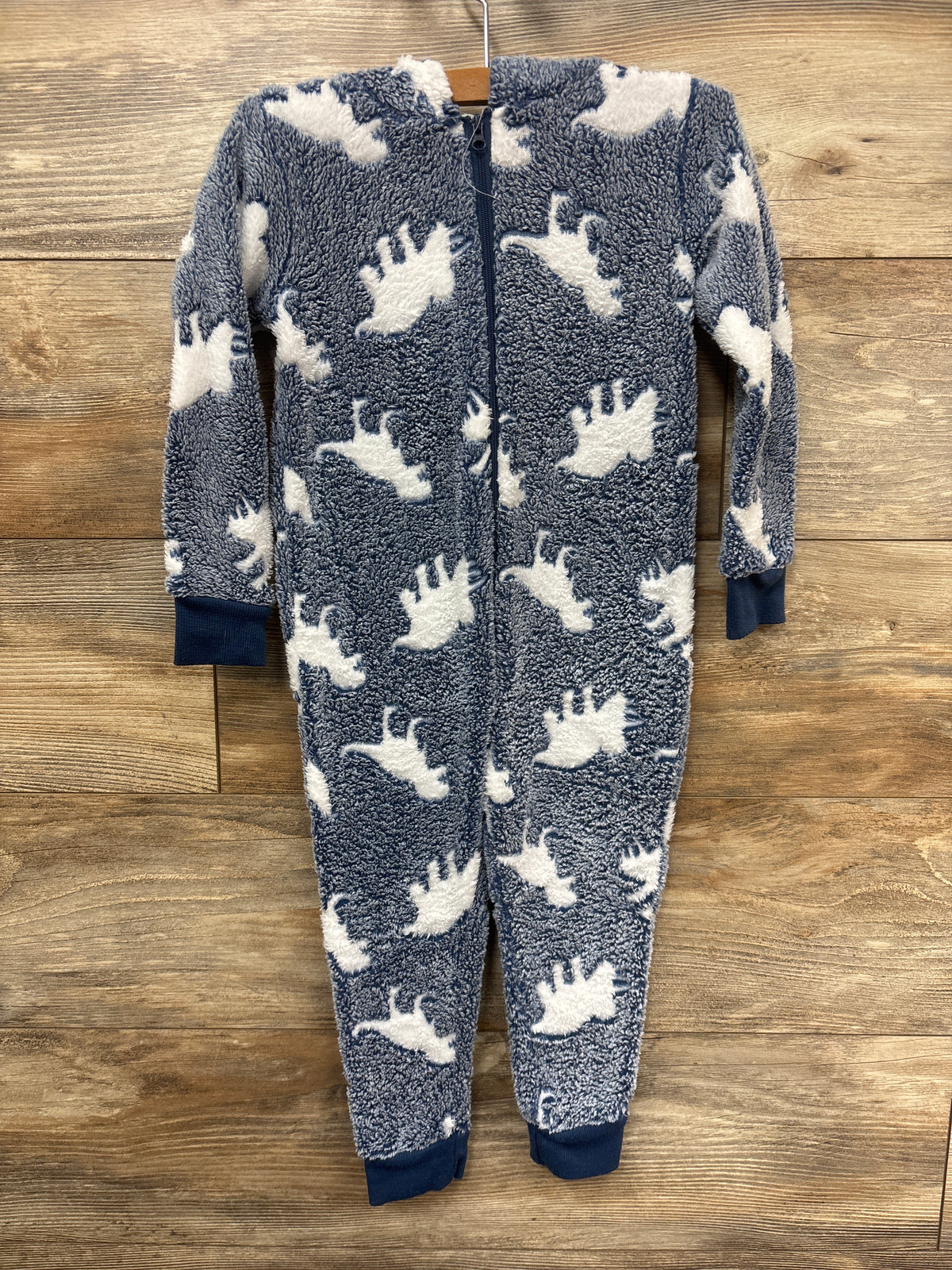 Stitch + Stone Faux Fur Hooded Coverall Blue sz 3T