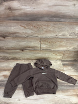 Adidas 2pc Pullover Sweatshirt & Joggers Set Brown sz 18m