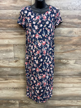 Time & Tru Maternity Floral Dress Navy sz Small (4-6)