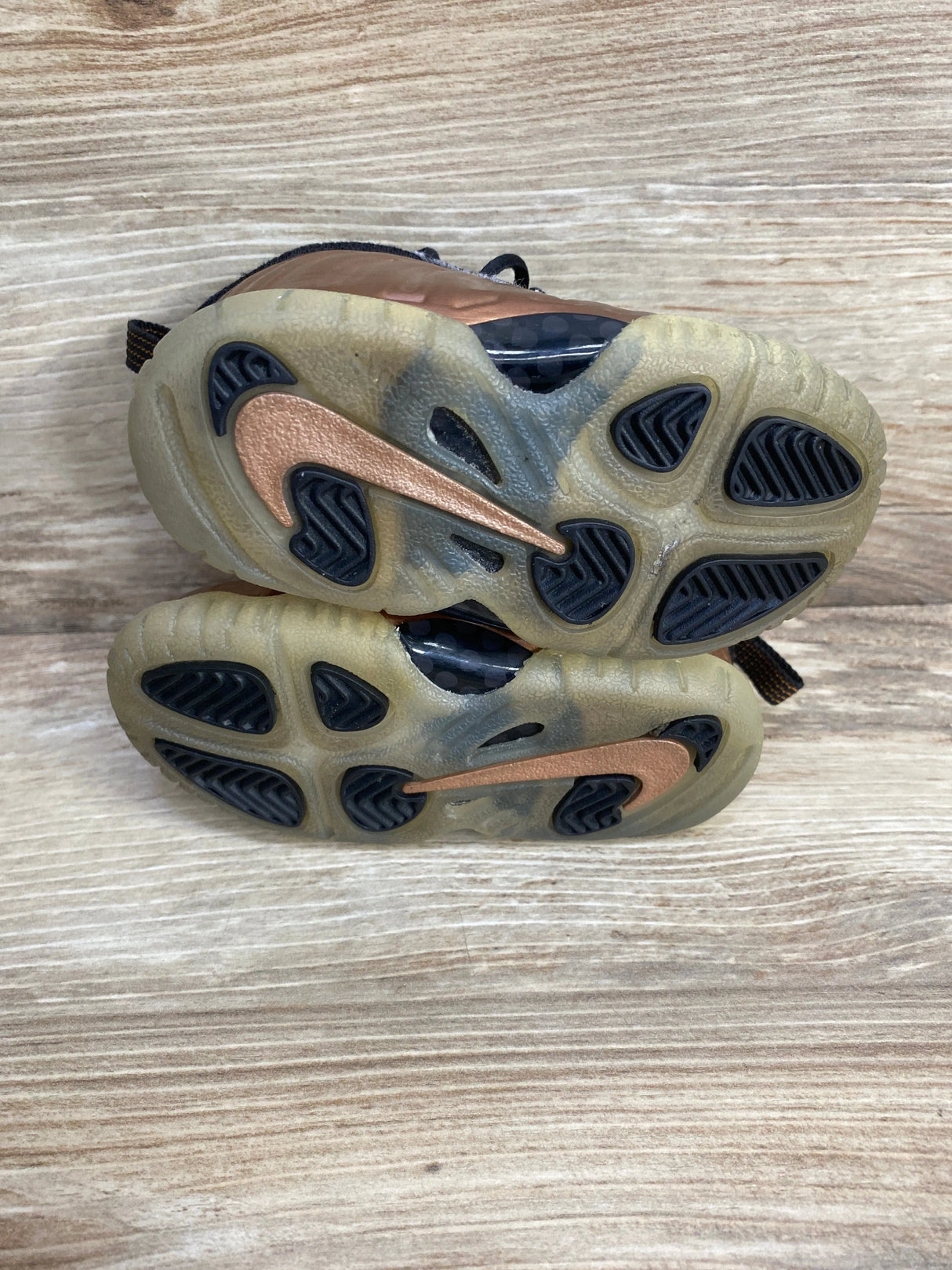 Nike Little Posite One TD 'Copper' Sneakers sz 5c