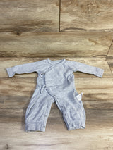 Cherie Kids Footless Kimono Sleeper Grey sz 3-6m