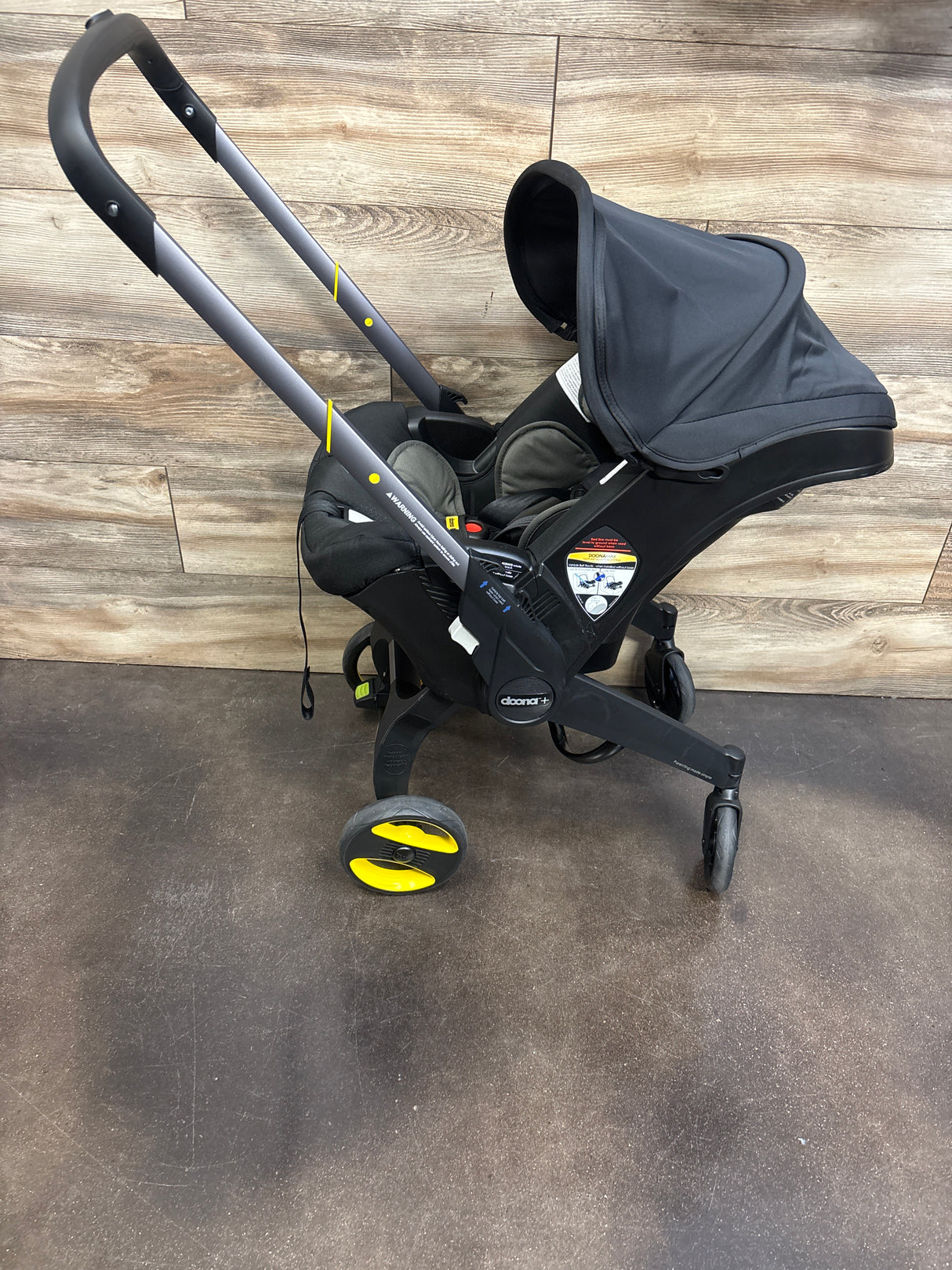 Doona Car Seat & Stroller All-in-One Travel System, Nitro Black
