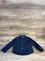 Children's Place Poplin Button Up Shirt Navy sz 4T
