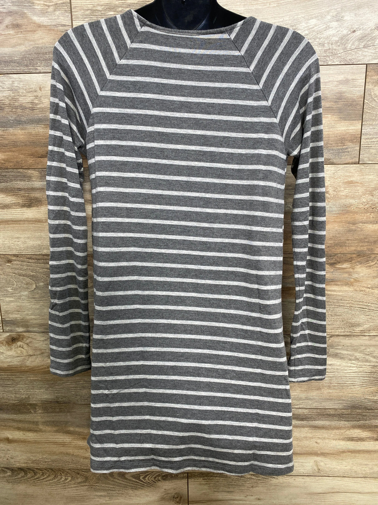 A Pea In The Pod Maternity Striped Nursing Shirt Grey sz Medium - Me n Mommy To Be