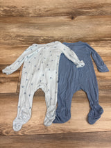 Cloud Island 2pk Soft Modal Sleepers Blue sz 0-3m