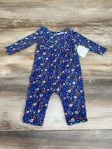 NEW Starting Out Floral Coverall Blue sz 6m