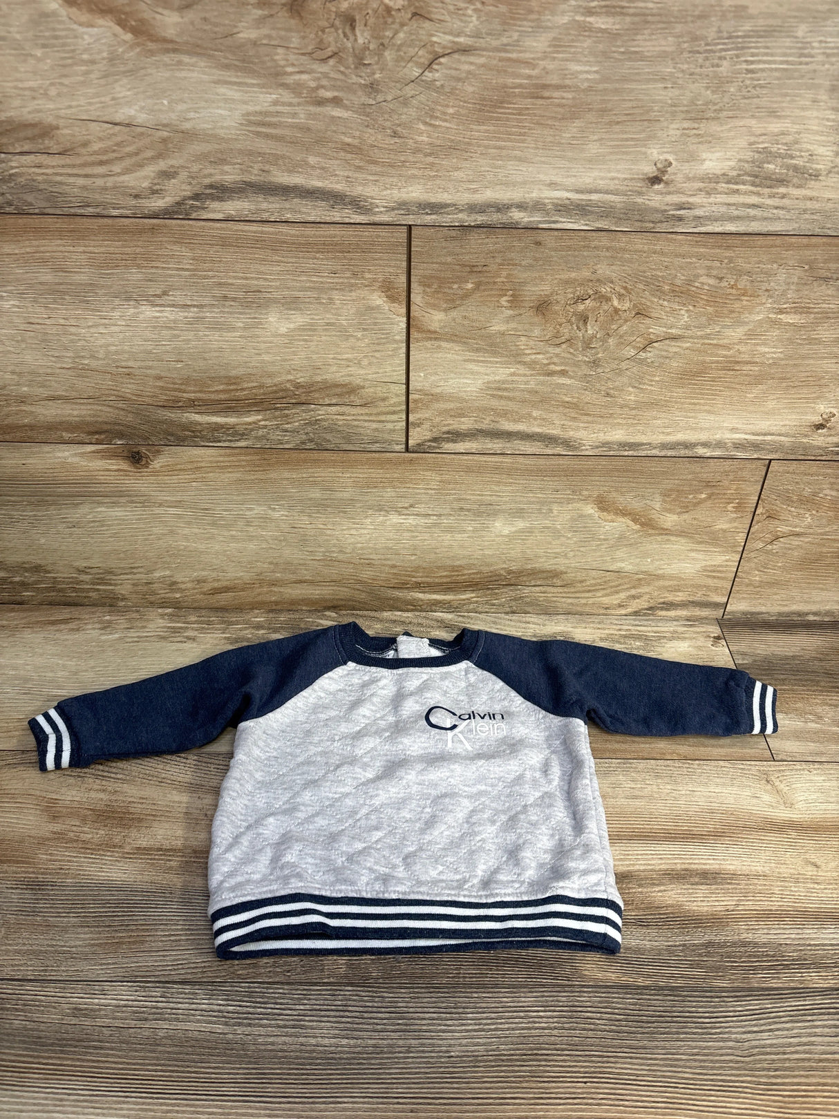 Calvin Klein Quilted Varsity Sweatshirt Navy sz 18m