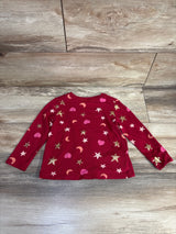 Old Navy Shape Print Long Sleeve Shirt Berry sz 3T