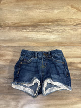 Cat & Jack Denim Eyelet Trim Shorts Blue sz 18m