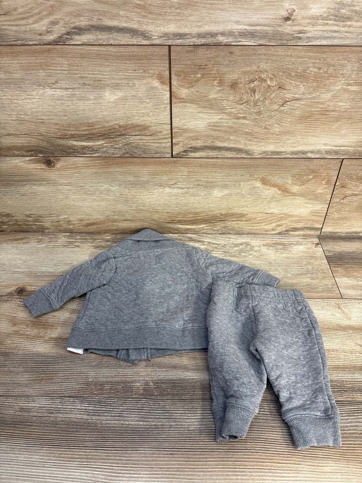 Carter's 2pc Quilted Button Jacket & Pants Set Grey sz 3m