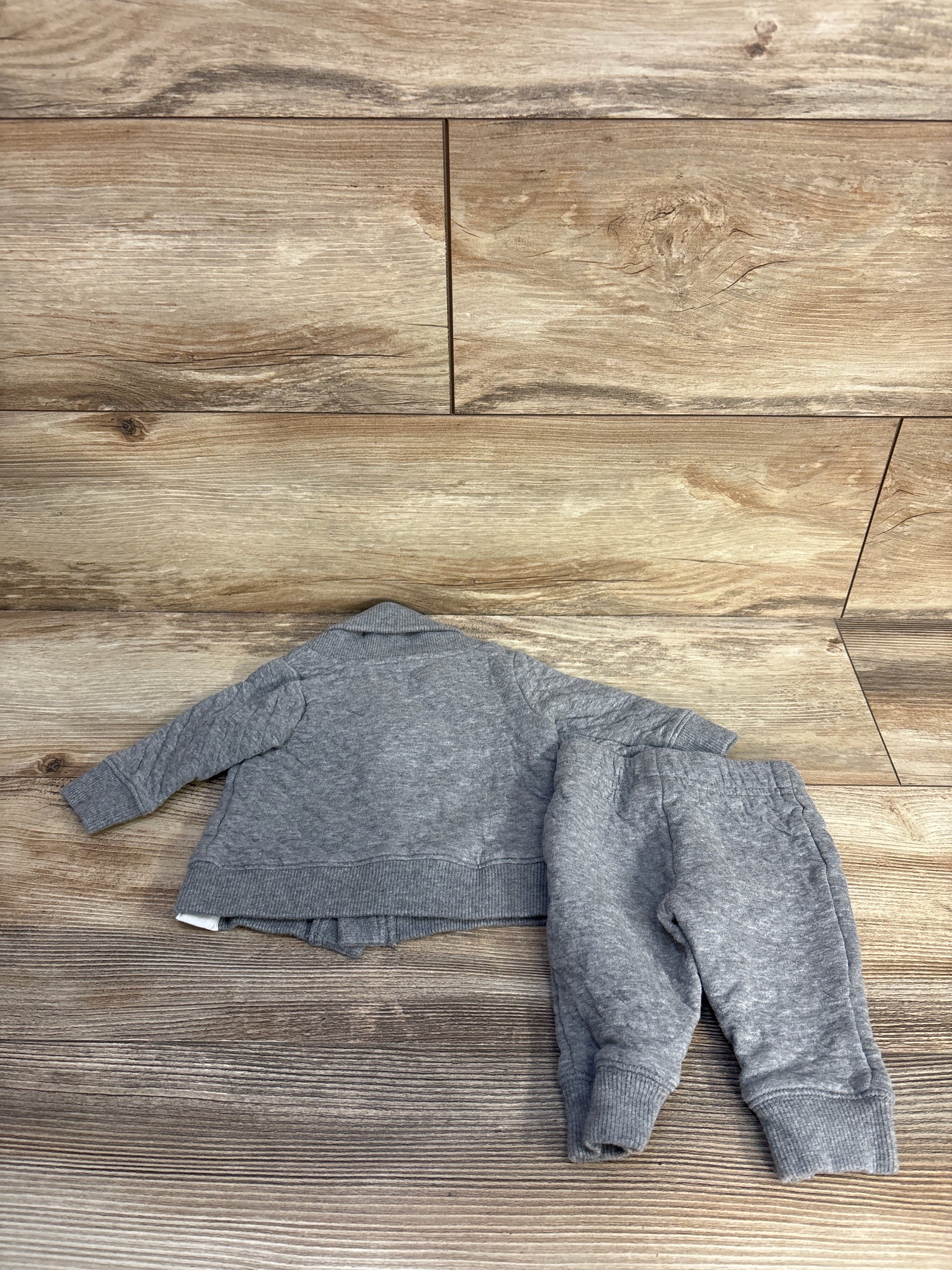 Carter's 2pc Quilted Button Jacket & Pants Set Grey sz 3m