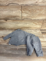 Carter's 2pc Quilted Button Jacket & Pants Set Grey sz 3m