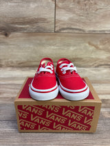 NEW Vans Authentic Lace-Up Sneakers Red sz 3.5c