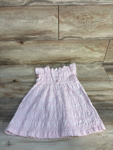 Topomini Striped Textured Dress Pink sz 12-18m