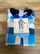 NEW Wondershop Buffalo Check Sleeper Blue sz 6-9m