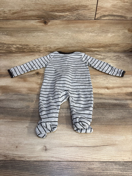 Carter's Striped Sleeper Grey sz 3m - Me n Mommy To Be
