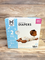 NEW Member's Mark Premium Diapers Size 2 184ct