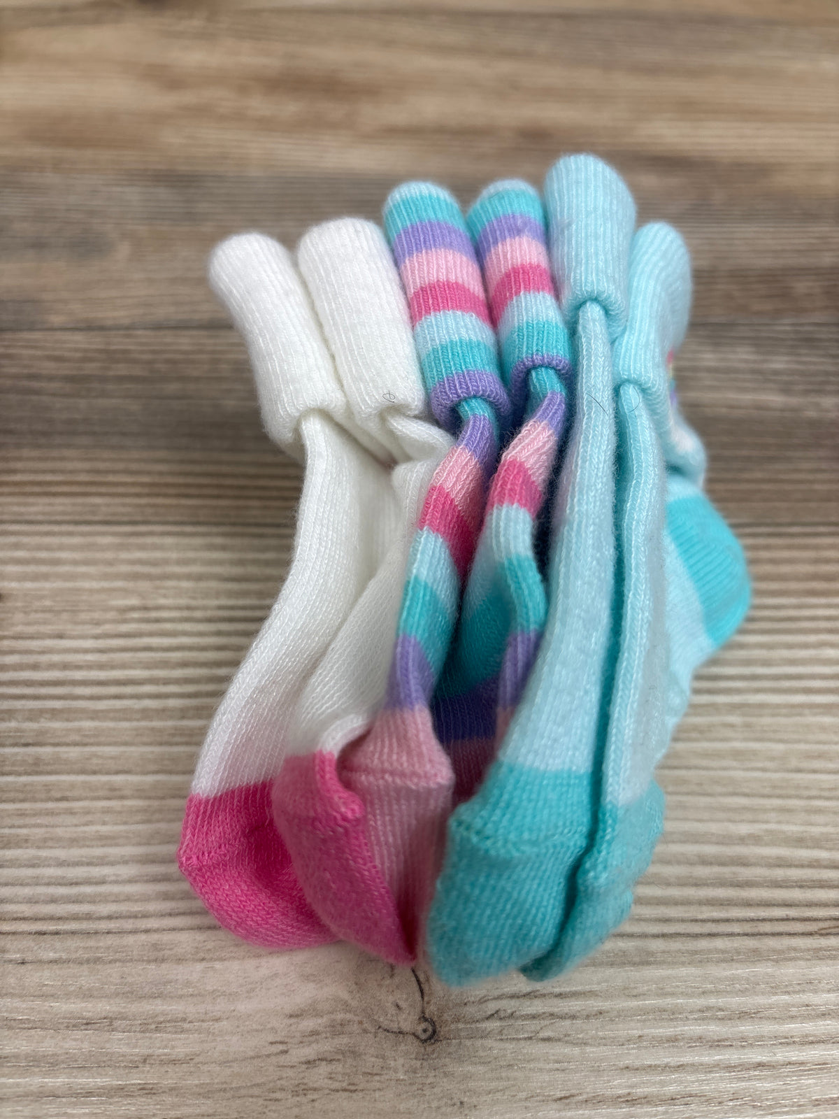 NWOT 3pk Fold-Cuff Socks sz 0-12m