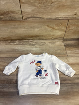 Ralph Lauren Polo Bear Pullover Sweatshirt White sz 3m