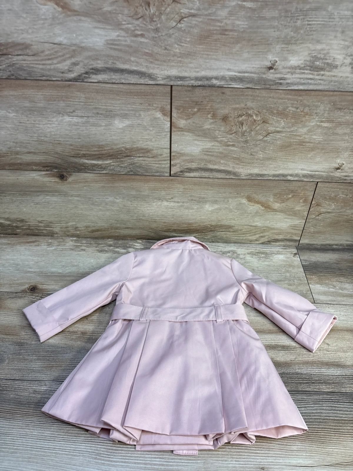 Tahari Dress Trench Coat Pink sz 12m