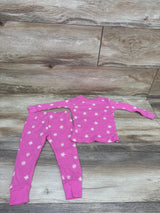 Carter's 2pc Waffle Knit Pajama Set Pink sz 12m