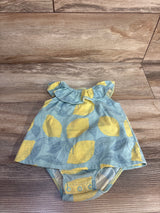 Child Of Mine Lemon Bodysuit Dress Blue sz 3-6m