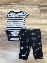 Carter's 2pc Sports Bodysuit & Pants Set Grey sz Newborn
