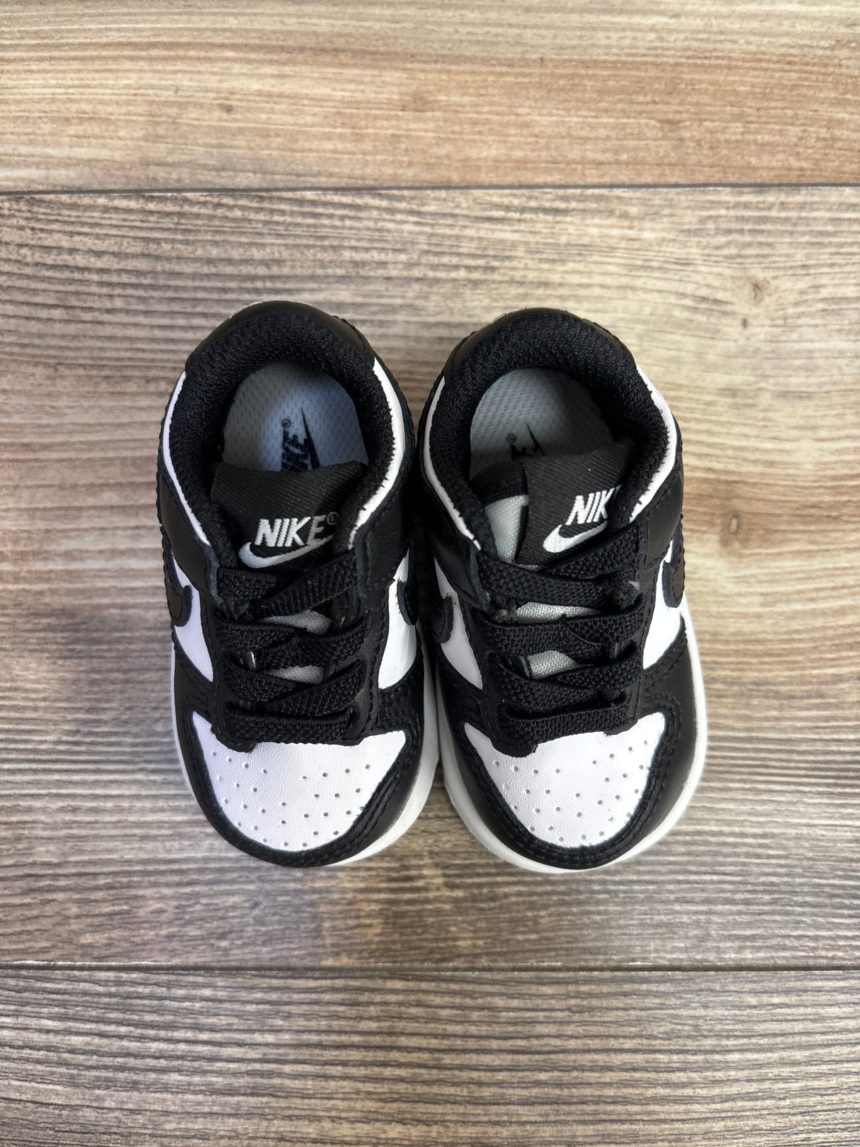 Nike Dunk Low TD 'Black White' Sneakers sz 2c
