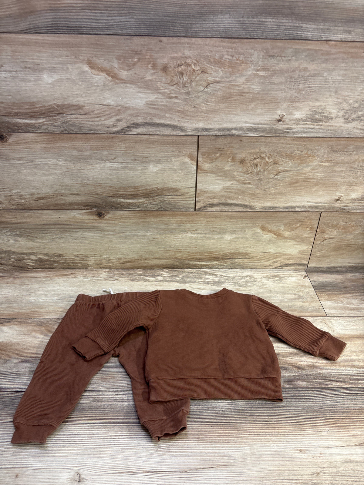 Mini Threads 2pc Pullover Sweatshirt & Joggers Set Brown sz 12m