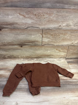 Mini Threads 2pc Pullover Sweatshirt & Joggers Set Brown sz 12m