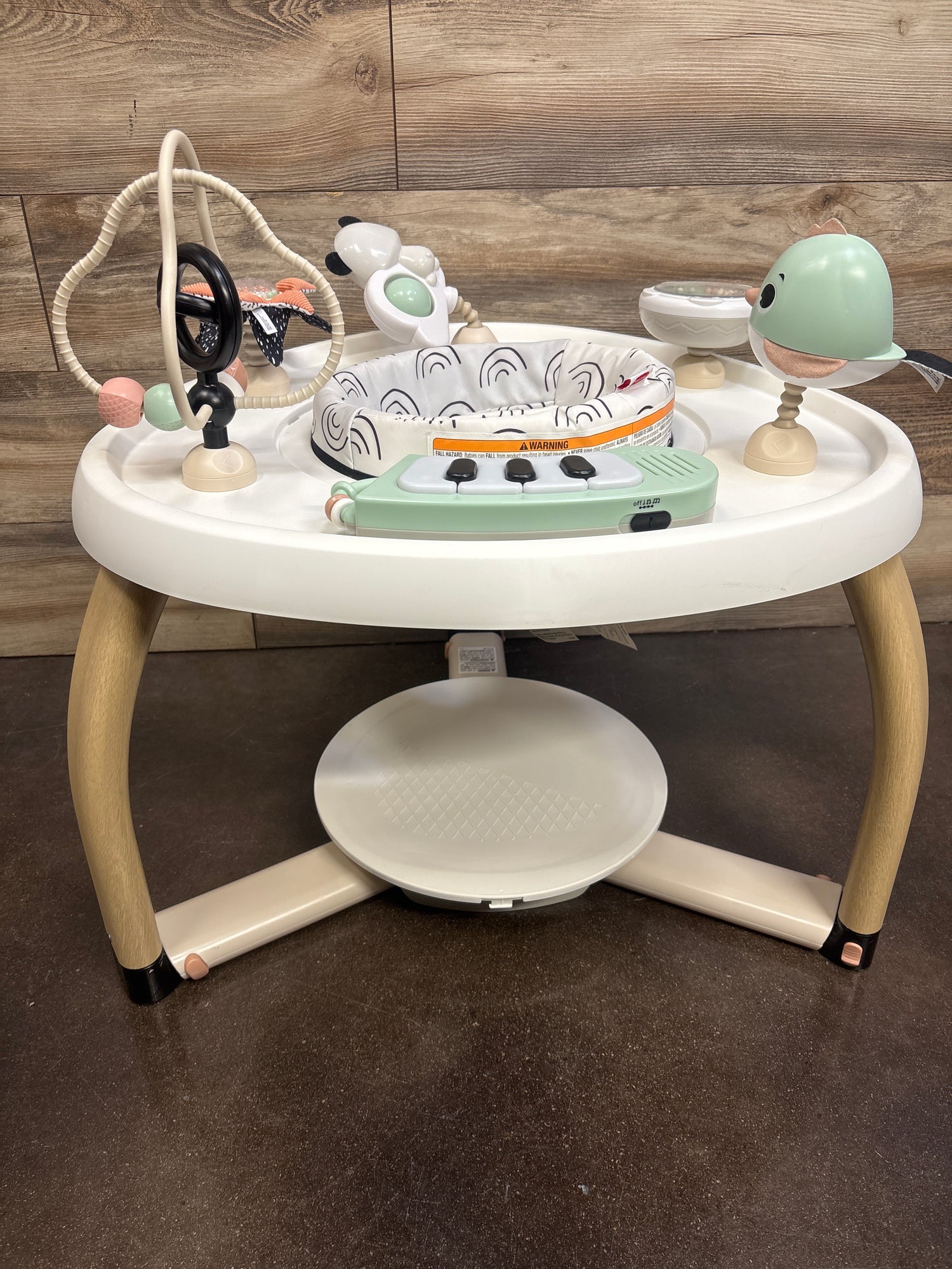 Tiny Love 5-in-1 Here I Grow Stationary Activity Center – Black & White Décor Collection