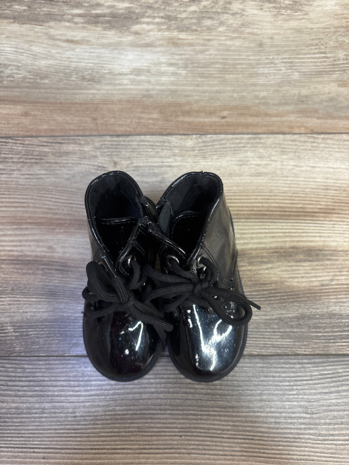 Patent Leather Sparkly Ankle Boots Black sz 5c