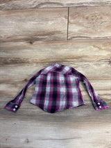 Levi's Gauze Plaid Flannel Shirt Purple sz 2T
