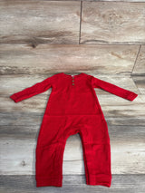 Old Navy Henley Knit Coverall Red sz 12-18m